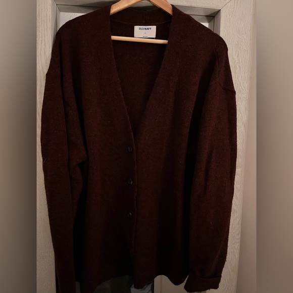 Maroon cardigan, Old Navy, barely worn - Picture 2 of 2